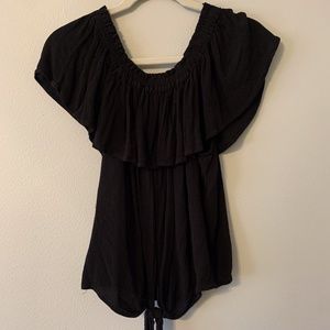 Off the shoulder ruffle top